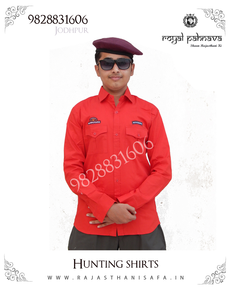 Red Color Hunting Shirts